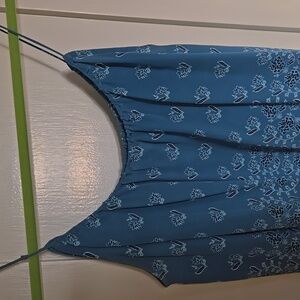 Tucker Floral Bandana Print Silk Cami